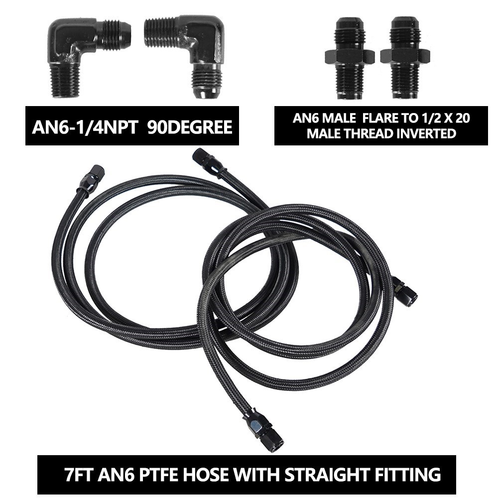 2 X 7Ft AN6 Flexible PTFE Tran - огляд і ціна Flexible Hose Braided