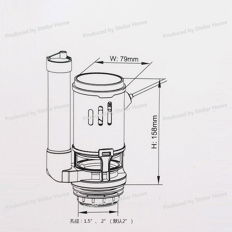 Front Wrench Type Wire Control - огляд і ціна Toilet Fill Valve
