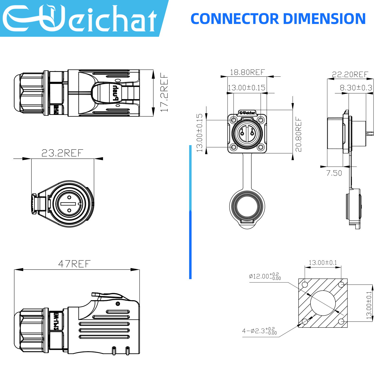 LP12 M12 IP68 Waterproof Outdo - огляд і ціна Push Fit Connector