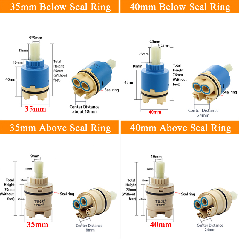 Tap Mixing High spool Valve 35 - огляд і ціна Basin Mixer Cartridge